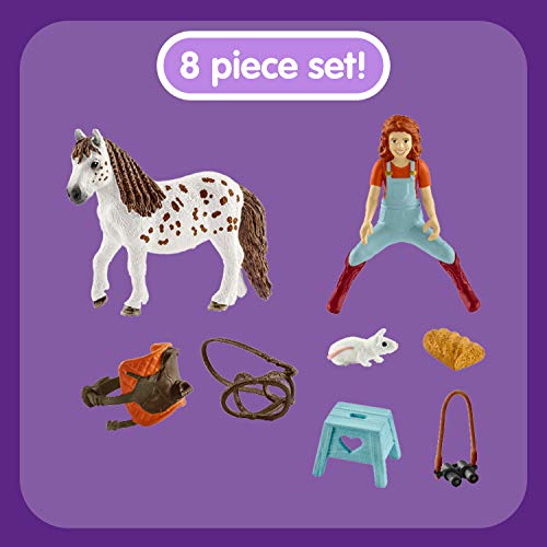 Schleich 42518 Horse Club Play Set - Horse Club Mia & Spotty, juguetes a partir de 5 años