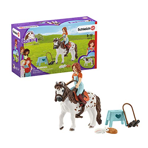 Schleich 42518 Horse Club Play Set - Horse Club Mia & Spotty, juguetes a partir de 5 años