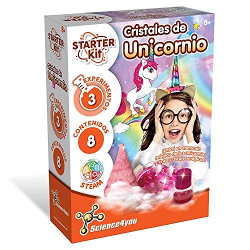 Science4you-Science4you-Starter Kit Cristales de Unicornio – Juguete Científico y Educativo, 8 Años, Multicolor (80002587)