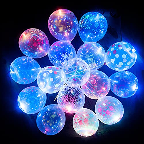 Seglory 50 globos luminosos LED con luz intermitente, bonitos globos para bodas, fiestas, cumpleaños, festivales, Navidad, decoración, incluye pilas, con varillas, soporte y bomba para globos.