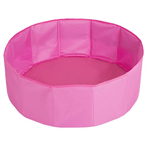 Selonis Piscina Plegable Con Bolas Coloridas De 200 Bolas NZ-78-BLUE, Rosa:Blanco/Gris/Rosa Claro