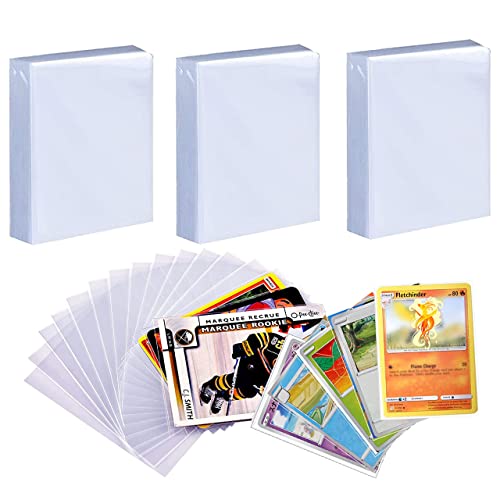 Senbeeda 300 fundas para cartas pokemon, card sleeves de 66 x 91 mm, estuches para tarjetas estándar, fundas de intercambiar cartas, fundas para tarjetas mágicas, Pokémon, Yu-Gi-Oh, MTG