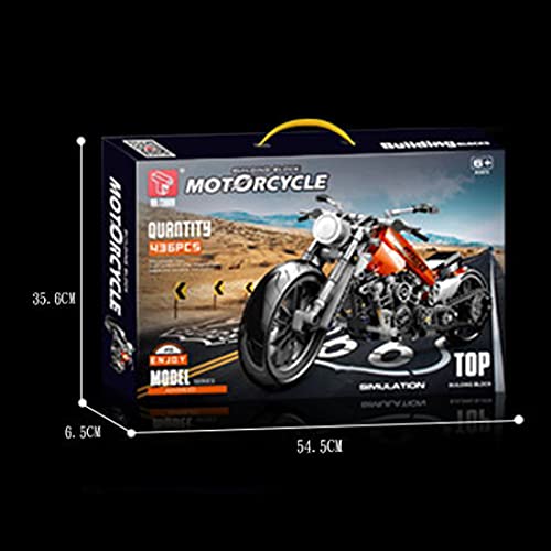 SENG Juego de construcción de bloques de construcción para motocicleta, 436 piezas, Custom Moto, Super Moto, modelo Motorcycle, bloques de montaje compatibles con Lego