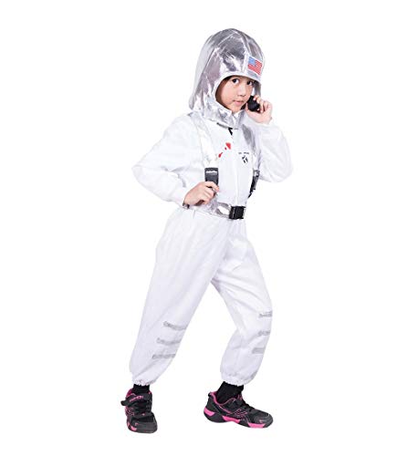 Seruna Disfraz de Astronauta F136 Tamaño 3-4 años (98-104 cm), Trajes de niños y niñas, para el Carnaval, también Adecuado como Regalo de cumpleaños