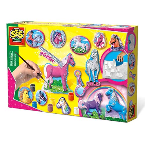 SES 01155 - Juego para modelar y pintar caballos [importado de Alemania]