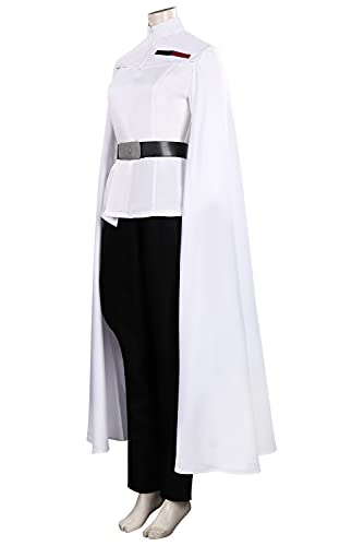 SETHOUS Traje de traje de cosplay Jedi para mujer, traje de traje de túnica blanca Anakin para Halloween