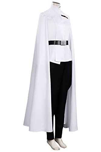 SETHOUS Traje de traje de cosplay Jedi para mujer, traje de traje de túnica blanca Anakin para Halloween