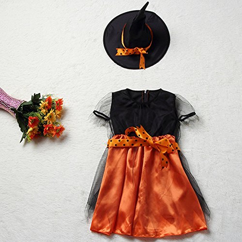 Shallgood Disfraces para Niños De Halloween Juguetes para Niños Y Niñas Fiesta De Cumpleaños El Rendimiento Escolar Capa Murciélagos Bruja Cosplay Vestir Bruja XL(125-135Cm)