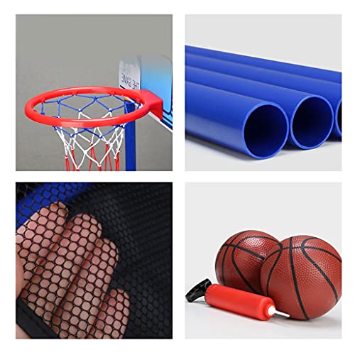 shi xiang shop Aro De Baloncesto De Arcade Interior con 2 Bolas De Baloncesto Y Bomba, Arcade Basketball Hoop Shot Juego, Sistema De Disparo Deportivo Al Aire Libre para Niños