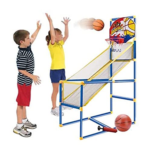 shi xiang shop Aro De Baloncesto De Arcade Interior con 2 Bolas De Baloncesto Y Bomba, Arcade Basketball Hoop Shot Juego, Sistema De Disparo Deportivo Al Aire Libre para Niños