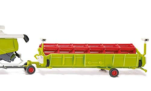 SIKU 4258, Cosechadora combinada Claas Lexion, 1:32, Orugas, Desmontable con remolque, Multifuncional, Metal/Plástico, Verde