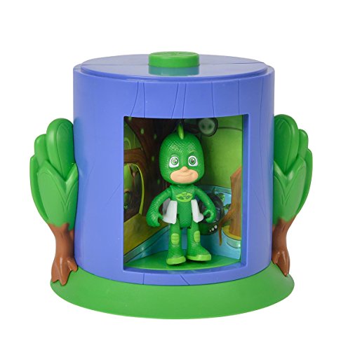 Simba 109402155 PJ Masks Transformation Greg in Gecko - Juego de Mesa con Figura Greg y Gecko (apilable, para niños a Partir de 3 años)