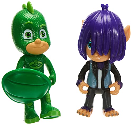 Simba 109402224 PJ Masks - Juego de Figuras de Gecko con Kevin, Unisex para niños