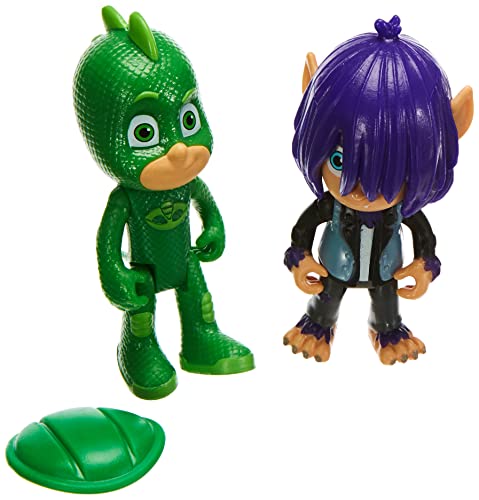 Simba 109402224 PJ Masks - Juego de Figuras de Gecko con Kevin, Unisex para niños