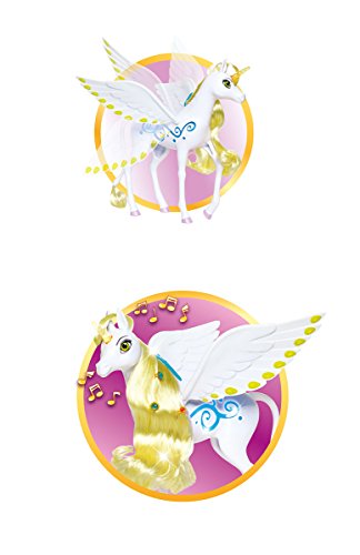 Simba 109480095 MIA und Me - Unicornio mágico Onchao con luz y Sonido, Las alas se mueven, con canción (25 cm)