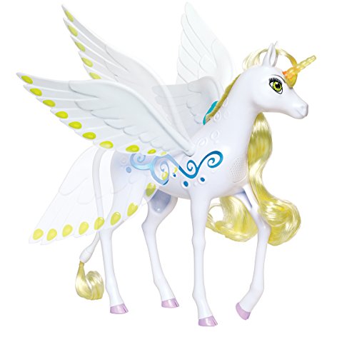 Simba 109480095 MIA und Me - Unicornio mágico Onchao con luz y Sonido, Las alas se mueven, con canción (25 cm)