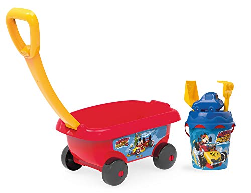 Simba- Autre and The Roadster Racers Carrito de Playa Mickey Mouse con Cubo y Accesorios, 44 cm, Color Otro (867003)