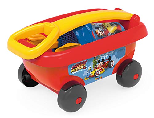 Simba- Autre and The Roadster Racers Carrito de Playa Mickey Mouse con Cubo y Accesorios, 44 cm, Color Otro (867003)