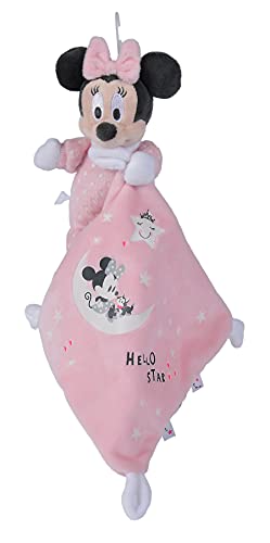 Simba Peluche Minnie Mouse Dou Dou Brilla en la Oscuridad con Mantita