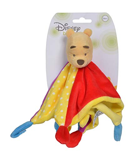 Simba Puuh Schmusetuch, Color Pooh & Friends Disney Winnie The Pooh 3D-Mantita de Seguridad, carbón (6315876549)