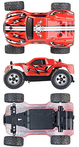 Simulus Controllato da Remoto Automobile: Monster Truck telecomandato Land Monster, Radio da 2,4 GHz, 15 km / h (RC Macchina)