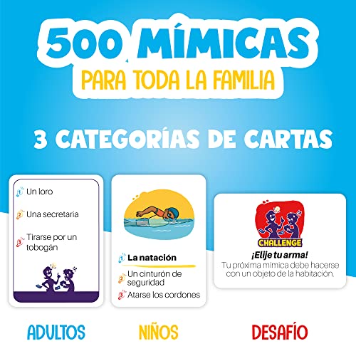 Sin Palabras - Zenagame - Juego de Mesa - Juegos de Mesa para niños - Juego mimica niños y Adultos - Juego mimica niños 4 Anos