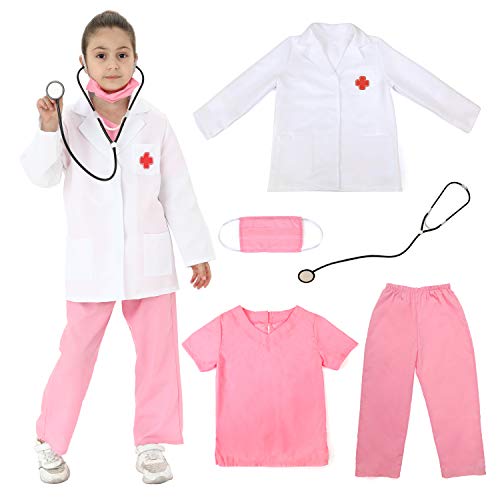 Sincere Party Disfraz de doctor unisex para niños, disfraz de doctor, juegos de disfraces, estilo C, 3-5 años