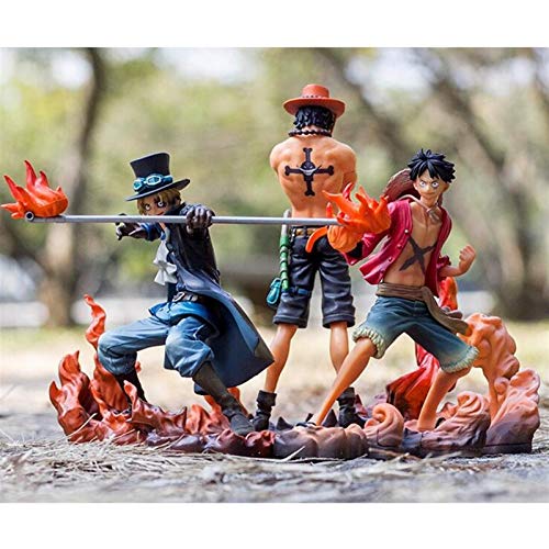 siyushop Una Pieza Dxf Figura, Monkey D Luffy Portgas D Ace Sabo Brotherhood II Conjunto de 3 (Versión no Original)