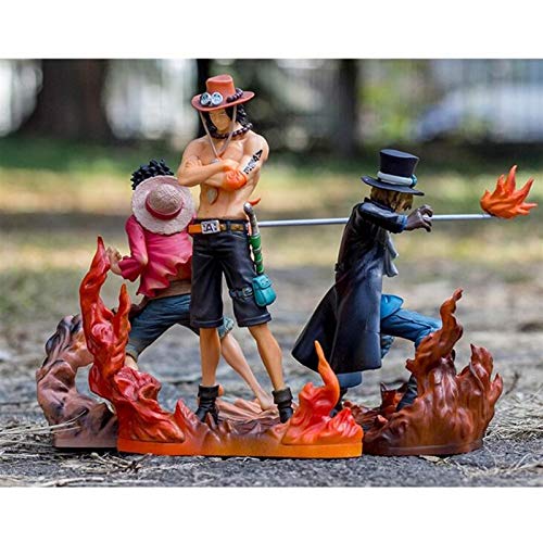 siyushop Una Pieza Dxf Figura, Monkey D Luffy Portgas D Ace Sabo Brotherhood II Conjunto de 3 (Versión no Original)