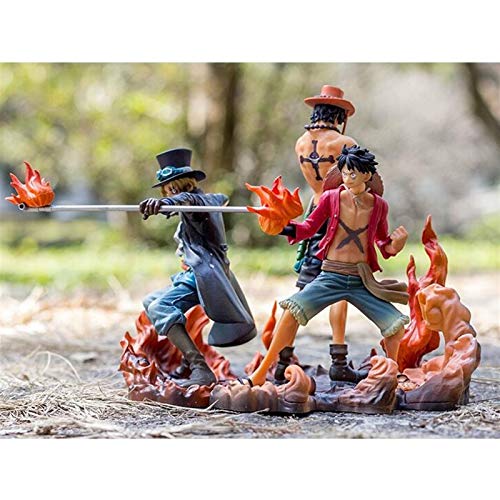 siyushop Una Pieza Dxf Figura, Monkey D Luffy Portgas D Ace Sabo Brotherhood II Conjunto de 3 (Versión no Original)