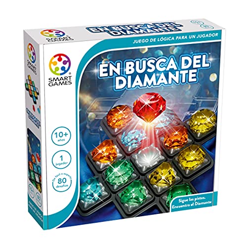 smart games En Busca del Diamante - Juego Educativo, Juegos de lógica para niños, Rompecabezas Infantil, smartgames, percepción Espacial y planificación (SG093ES)