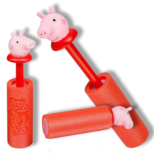 Smart Planet 2 pistolas de agua Peppa Pig de espuma, minipistola de agua, juguete para tu jardín, piscina o piscina