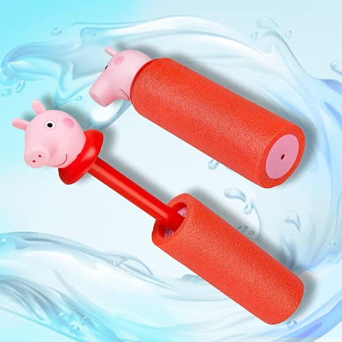 Smart Planet 2 pistolas de agua Peppa Pig de espuma, minipistola de agua, juguete para tu jardín, piscina o piscina