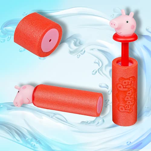 Smart Planet 2 pistolas de agua Peppa Pig de espuma, minipistola de agua, juguete para tu jardín, piscina o piscina