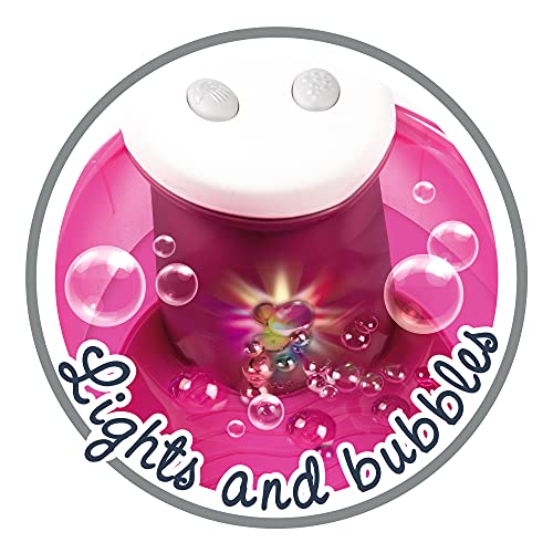 Smoby Baby Nurse-Bañera, Ducha Electrónica, Función de Burbujas con Luz y Accesorios, para muñecos bebé de hasta 42 cm Pilas no Incluidas. A Partir de 3 años, Color (220362)