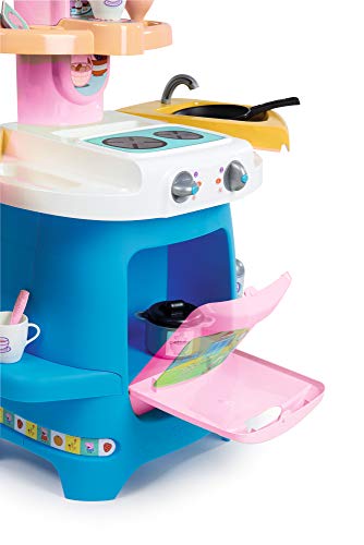 Smoby- Peppa Wutz Cooky Küche Pig Gran Cocina Utensilios y Accesorios, Horno, Fregadero, cafetera, para niños a Partir de 18 Meses, Color Rosa. (310714)