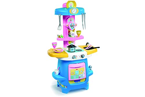 Smoby- Peppa Wutz Cooky Küche Pig Gran Cocina Utensilios y Accesorios, Horno, Fregadero, cafetera, para niños a Partir de 18 Meses, Color Rosa. (310714)