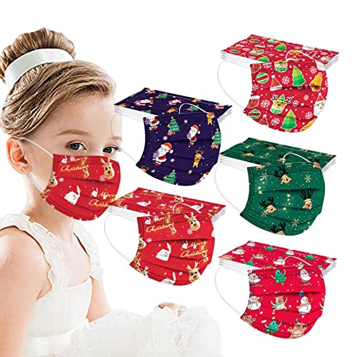 Snakell 50pc mascarillas Infantiles,Decoracion Navidad para niños,mascarillas para niñas,mascarillas niños,mascarillas ni os, mascarillas con Dibujos