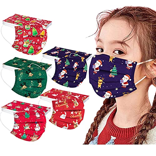 Snakell 50pc mascarillas Infantiles,Decoracion Navidad para niños,mascarillas para niñas,mascarillas niños,mascarillas ni os, mascarillas con Dibujos