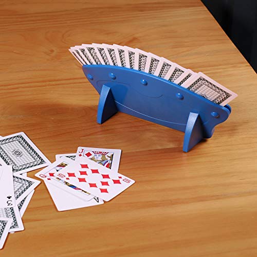 Soporte para Naipes Manos Libres, Asiento de Póker Plástico para Niños, Titular de la Tarjeta Organizar Póker, Juego de Dos Cartas, Cartas de Puente, Uno Extremo para Adultos, Discapacitados y Mayors