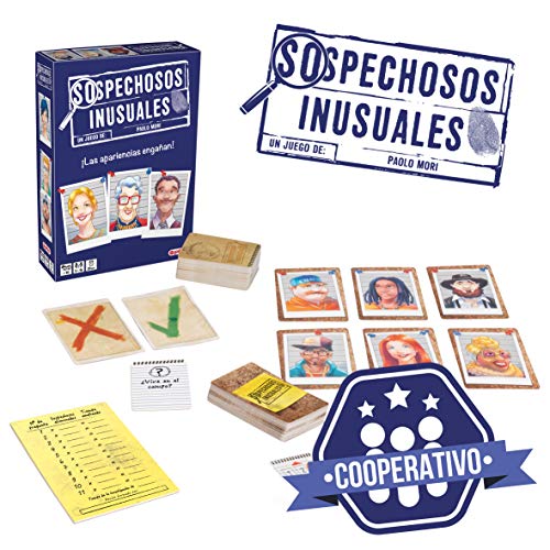 Sospechosos inusuales (Lúdilo) – Juego de Mesa cooperativo para Jugar en Familia o con amigosn Juegos de Mesa Familiares para Sacar a luz los prejuicios de la Gente