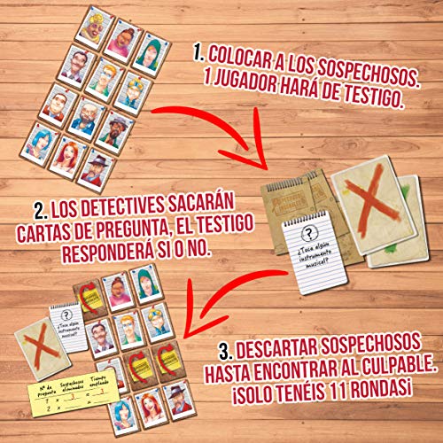 Sospechosos inusuales (Lúdilo) – Juego de Mesa cooperativo para Jugar en Familia o con amigosn Juegos de Mesa Familiares para Sacar a luz los prejuicios de la Gente