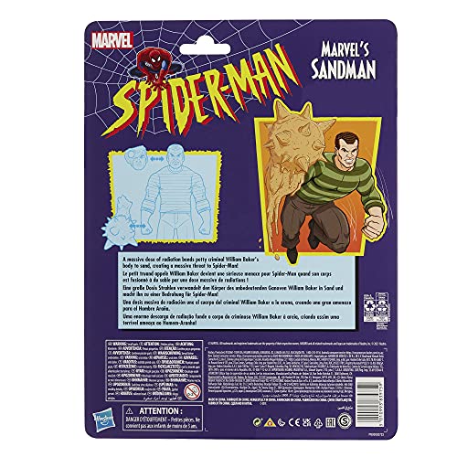 Spider-Man Hasbro Marvel F2793 Legends Series - Figura de Sandman de 15 cm - con diseño Premium y 5 Accesorio