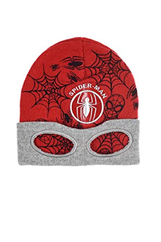 Spiderman Gorra con máscara incorporada rojo 54