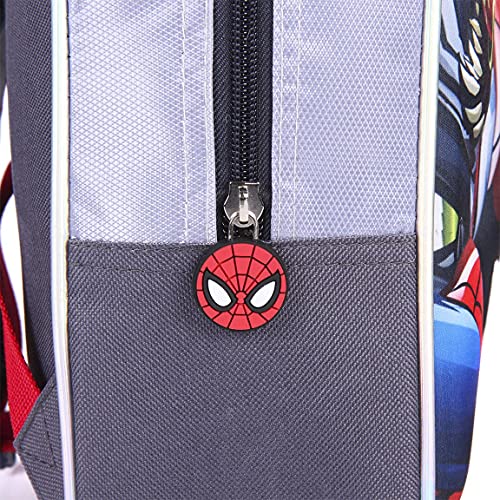 Spiderman Mochila para Niños, Mochila Diseño Venom y Spiderman, Mochila Luces 3D, Bolsa de Viaje Infantil, Regalo para Niños