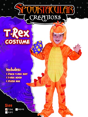 Spooktacular Creations Disfraces de Dinosaurio para Niños Unisex Cosplay Halloween T-Rex Dinosaurio Pijama para Infantil Fiesta (XS)