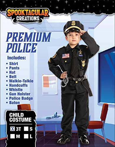 Spooktacular Creations Police Costume for Kids Halloween Cosplay (Small ( 5 – 7 yrs))