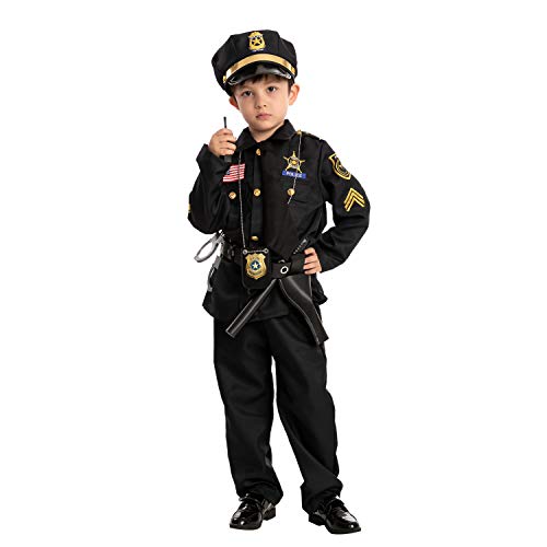 Spooktacular Creations Police Costume for Kids Halloween Cosplay (Small ( 5 – 7 yrs))