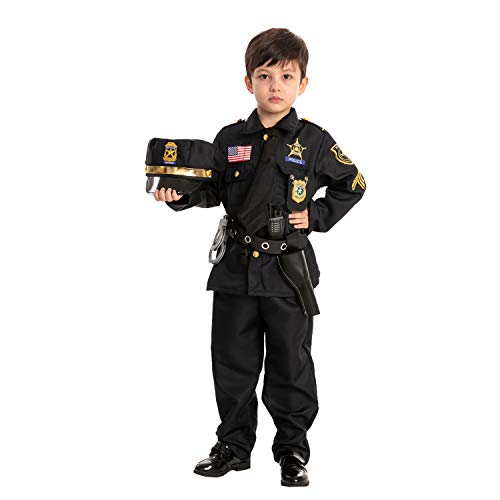 Spooktacular Creations Police Costume for Kids Halloween Cosplay (Small ( 5 – 7 yrs))