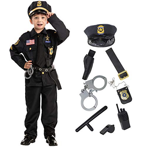 Spooktacular Creations Police Costume for Kids Halloween Cosplay (Small ( 5 – 7 yrs))